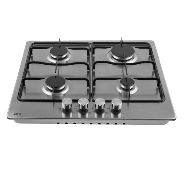 

поверхность варочная встраиваемая газова (4 конфорки, серая) ore lga60