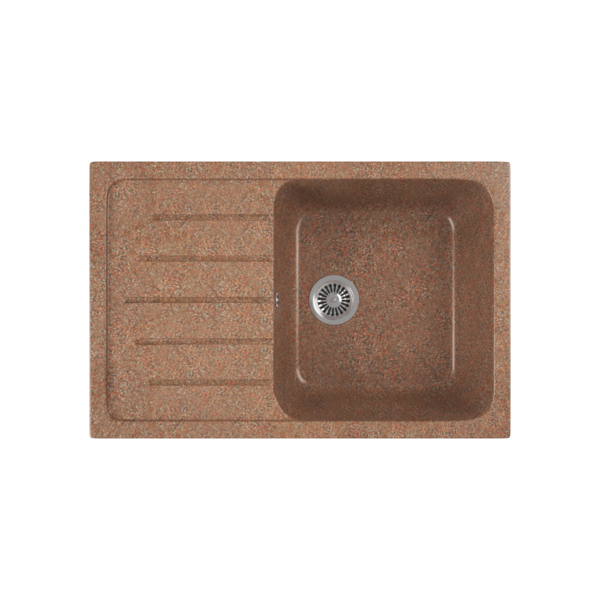 Фото Мойка кухонная мраморная greenstone 75x49 grs-76-307 терракот