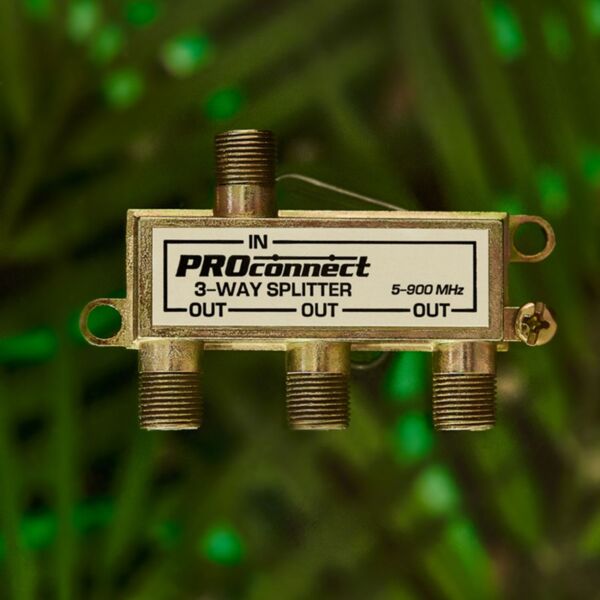 Фото Делитель антенный твх3, f-коннектор, 5-900 мгц (1шт), proconnect, 05-6032