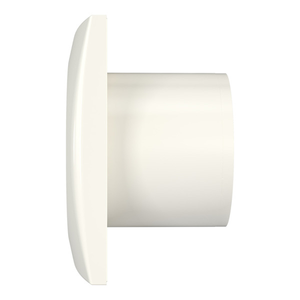 Фото Вентилятор вытяжной осевой накладной 100мм aura 4c ivory, бежевый, с обр. клапаном, diciti