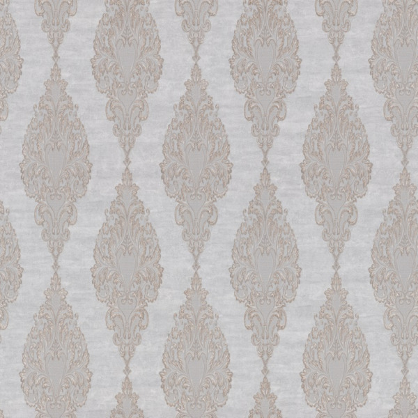 Фото Обои vv71816-44 vog collection сен-мишель флизелин 1,06*10м дамаск серый