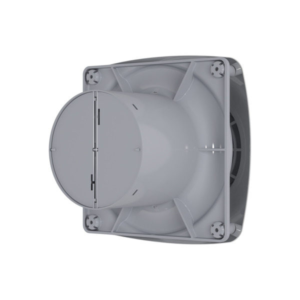 Фото Вентилятор вытяжной осевой накладной 125мм rio 5c chrome, хром, с обр. клап, diciti