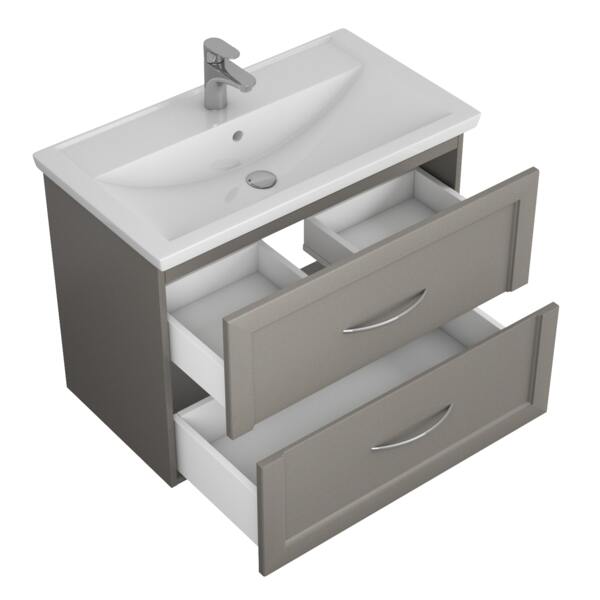 Фото Тумба под раковину uncoria платини 80 (58016) графит