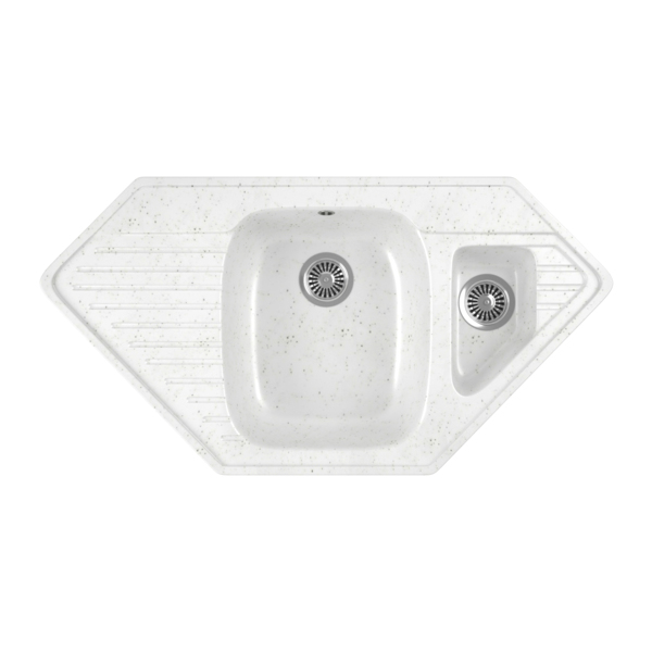 Фото Мойка кухонная мраморная greenstone 98x50 grs-10k-331 белый