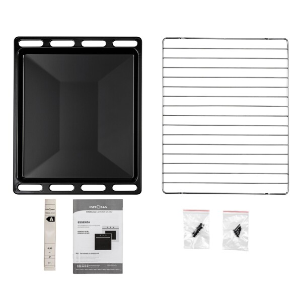 шкаф встраиваемый духовой krona essenza 60 wh 00026340