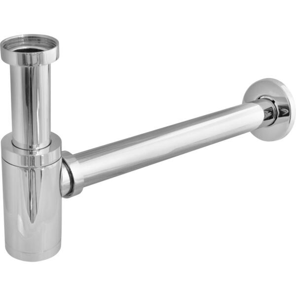 Фото Сифон для умывальника цилиндрический 1.1/4 (хром. метал.) с трубкой 32, mp-у ис.110371 {80}