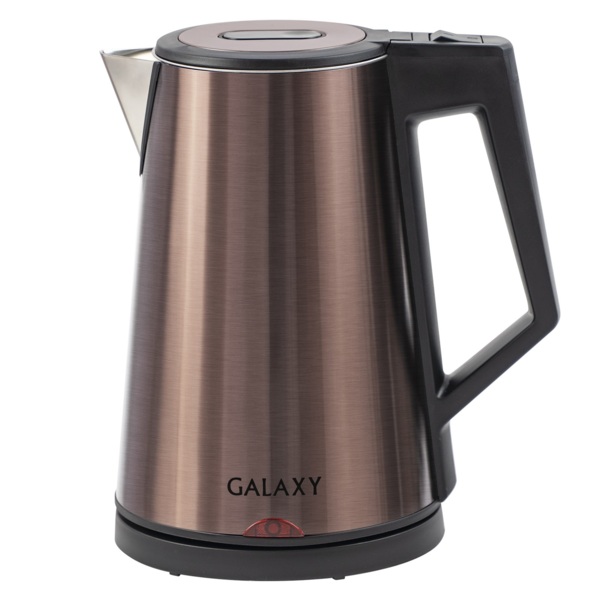 чайник электрический (стальной, бронзовый, 2000вт, 1,7л) galaxy gl0320