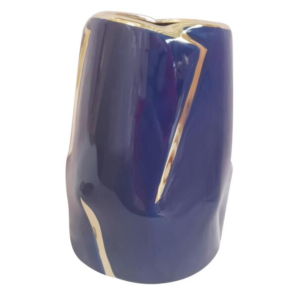Фото Ваза 15х11см патио керамика ys-809s/синяя
