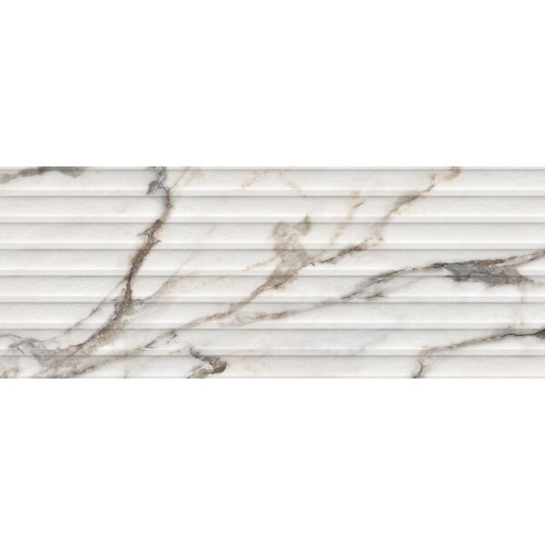 Фото Плитка настенная natra rel белый 35x90 918884