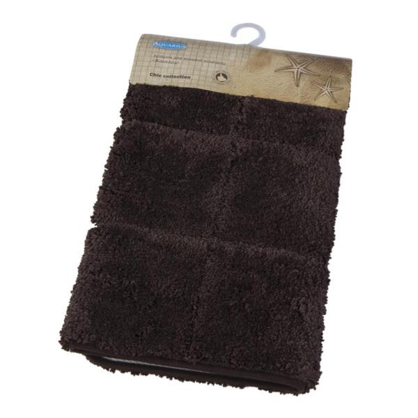 Фото Коврик 50х80см плитка aquarius микрофибра венге/жаккард 66 766