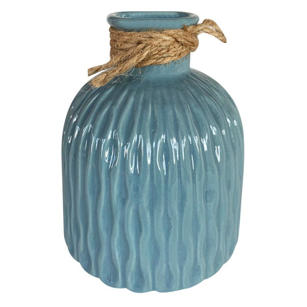 Фото Ваза керамическая 12х15см милана 063-6b/голубой