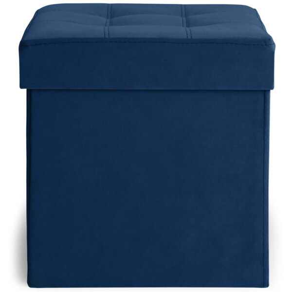 Фото Пуф каркасный квадратный  nrava home тироль 400х400х420 синий