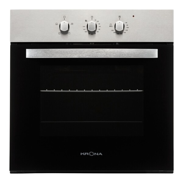духовой шкаф электрический 60см черный серый krona noce 60 ix