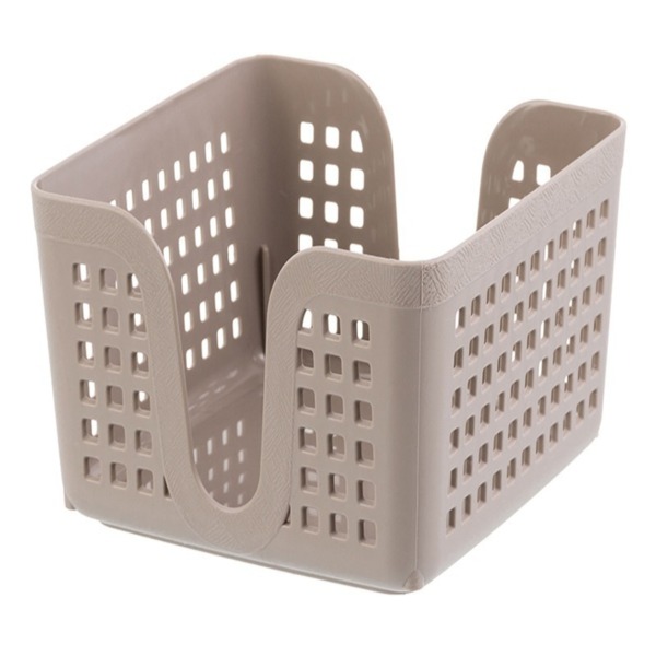 Салфетница квадратная 15см лофт violet латте пластик 650020