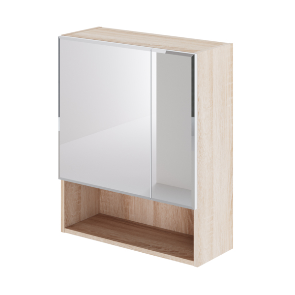 Фото Шкаф-зеркало ika лайт 600х244х720 (дуб сонома)