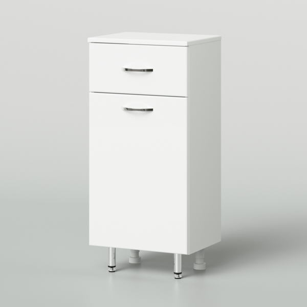 Фото Тумба напольная итана уют 40 400х305х866 белый глянец