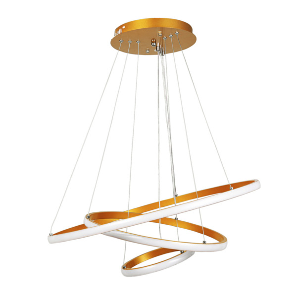 Фото Люстра подвесная camelion lcl-1029 led 100вт ip20 золотистый 14637