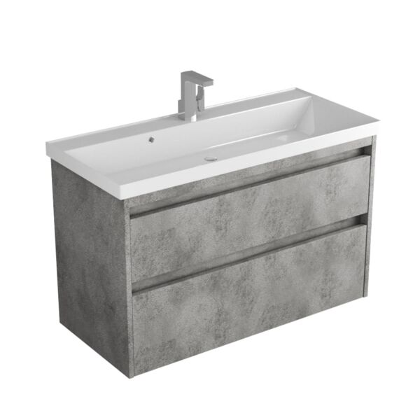 тумба под раковину подвесная veneciana muskat 100 (510005) темный камень