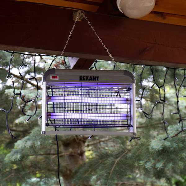 Фото Антимоскитная лампа 2х10вт, 220в (r80)  rexant