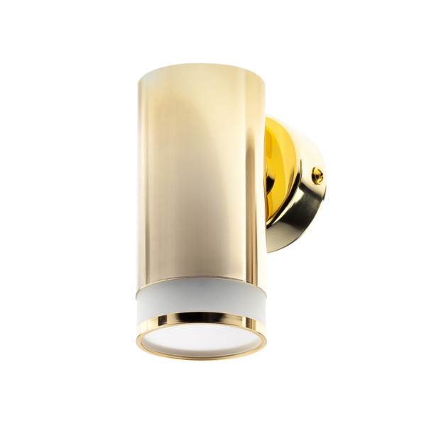 Фото Светильник настенный эра gu10 50вт ip20 золотой б0049017