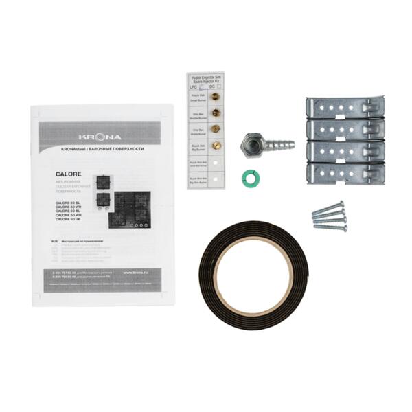 поверхность варочная встраиваемая газовая 60см krona calore ix 00026316