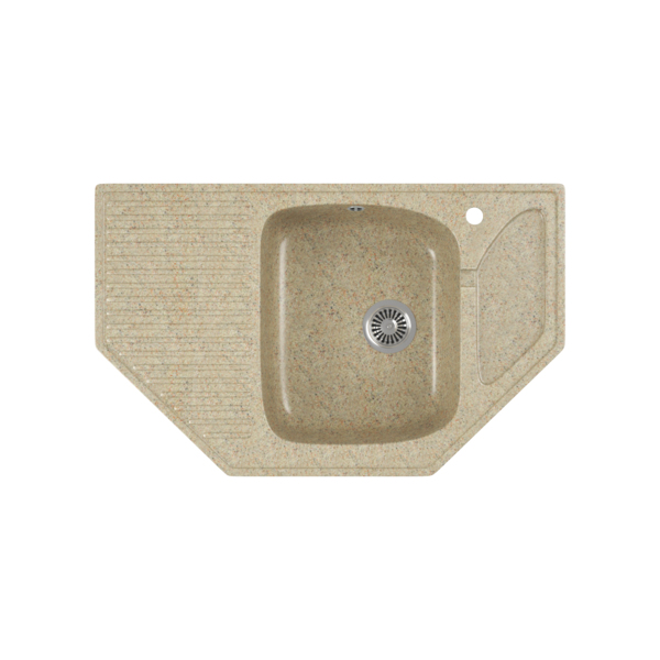 Фото Мойка кухонная мраморная greenstone 80x50 grs-10-302 песочный