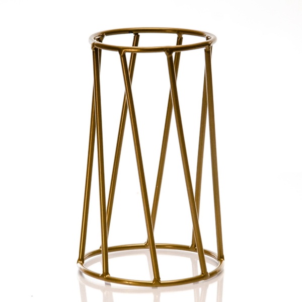 Фото Подставка под цветок золотая 66-604