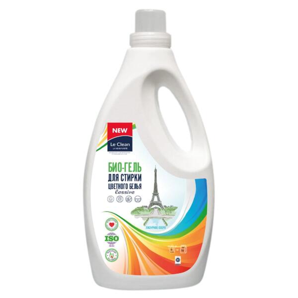 Фото Средство для машинной и ручной стирки 2000мл le clean lessive для цветного lc-les2000 (cl)