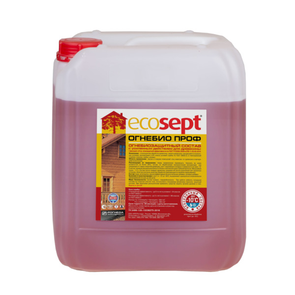 Фото Огнебиозащита ecosept 1 и 2 группы с индикатором 11кг