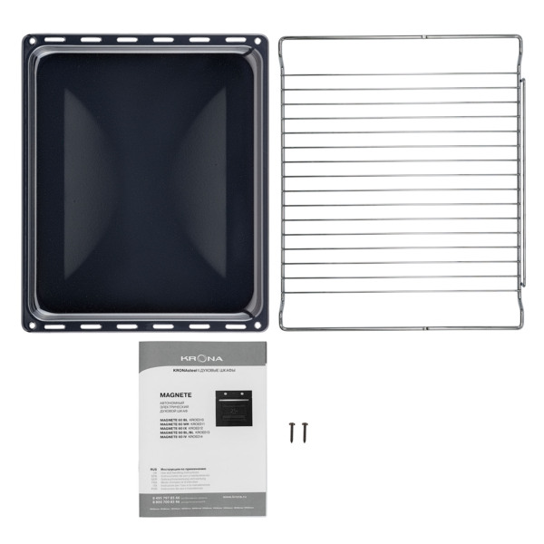 духовой шкаф электрический 60см белый krona magnete 60 wh