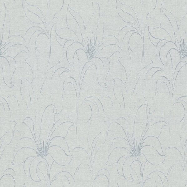 Фото Обои vv71492-14 vog collection лилия винил на флизе 1.06x10.05м флористика белый