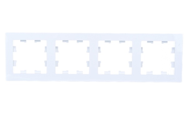 Фото Рамка (белая, четырехместная) schneider electric atlasdesign atn000104