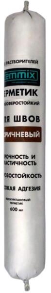 Фото Герметик полиуретановый cemmix для швов коричневый 600мл
