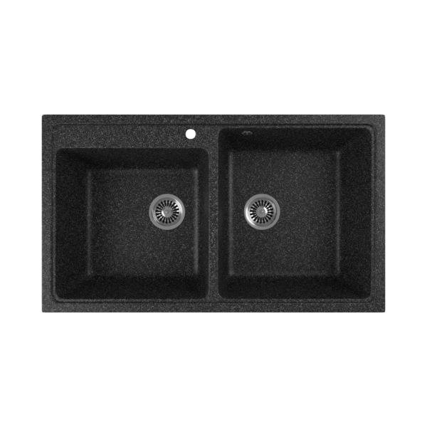 Фото Мойка кухонная мраморная greenstone 85x50 grs-85k-308 черный