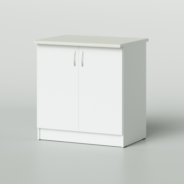 Фото Шкаф-стол рабочий 800х500х820 2с со столешницей белый