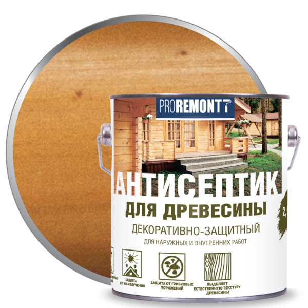 Фото Деревозащитное средство proremontt орех 2,5л