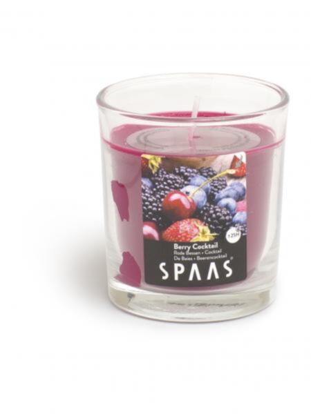 Фото Свеча в стакане ягодный коктейль (25ч)