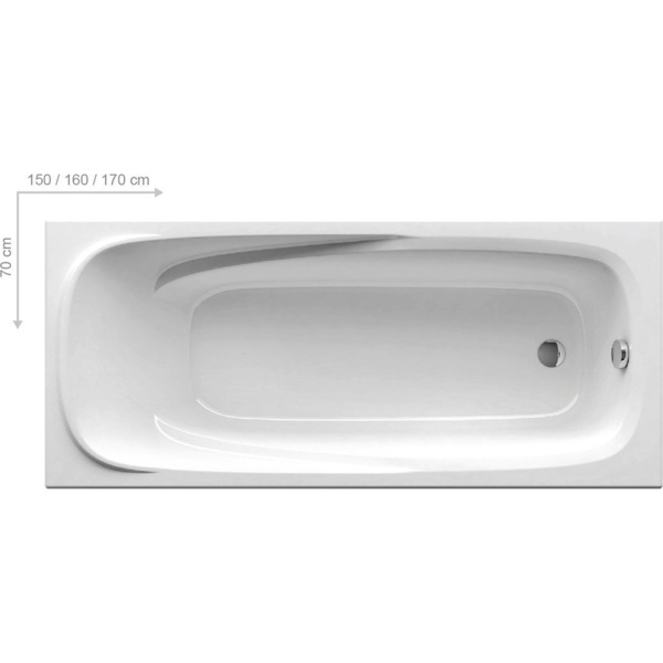 

ванна акриловая прямоугольная ravak 170х70 cp21000000