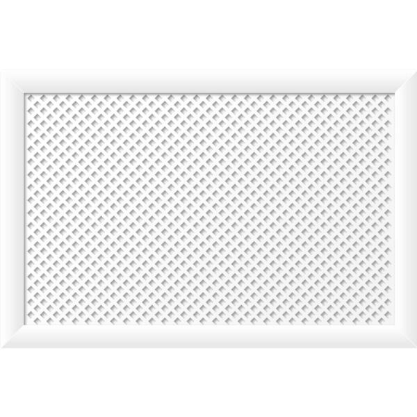 Фото Экран для радиатора stella 90х60 см. глория белый