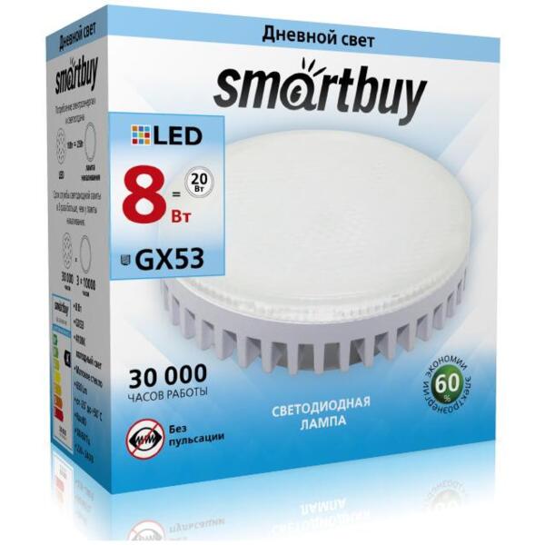 

лампа светодиодная smartbuy led sbl-gx-8w-4k gx5.3 дисковая 8вт 4000к