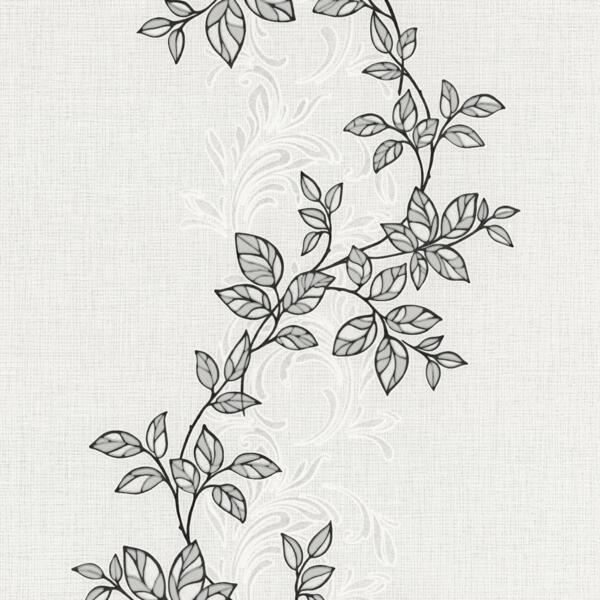 Фото Обои hc11042-14 homecolor bosso винил 0.53x10,05м флористика серый