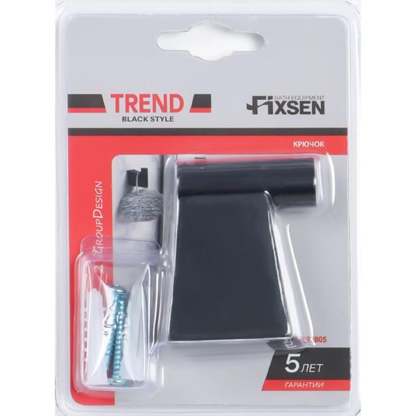 

крючок одинарный fixsen trend металл fx-97805