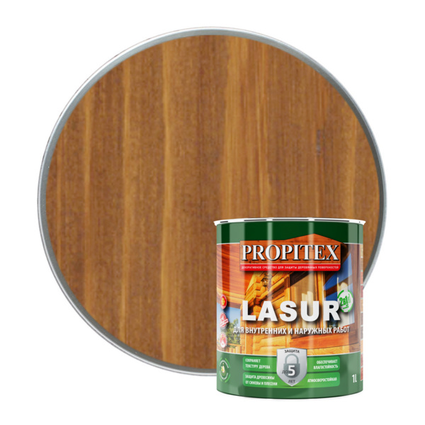 Фото propitex пропитка propitex lasur дуб  1л