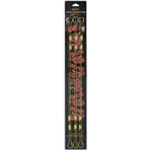Набор плоских шампуров 60см 6шт
