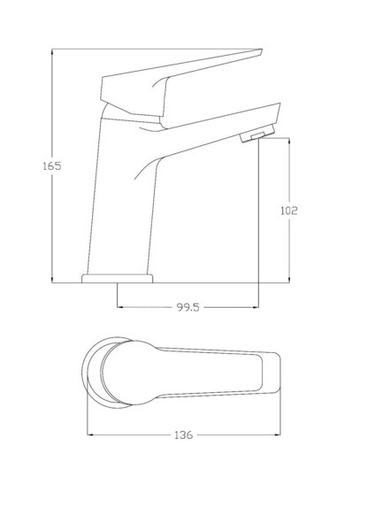 Фото Смеситель для умывальника рычажный esko murano mr 26