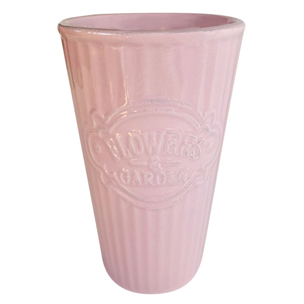 Фото Ваза керамическая 10х16,5см геральд 17069-3/розовый