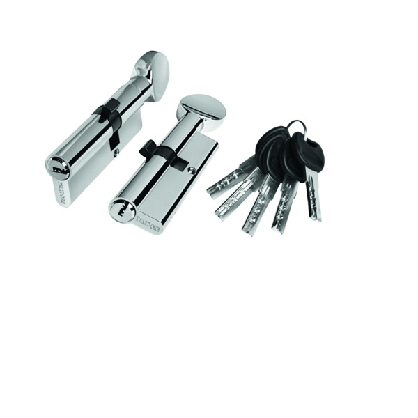 Фото Цилиндровый механизм palidore 80(35/45с)рс кл/зав глянцевый хром