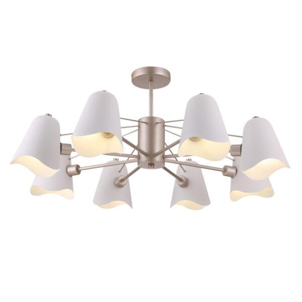 Фото Люстра подвесная freya manon fr5037pl-08s е14 8x40вт ip 20 золото