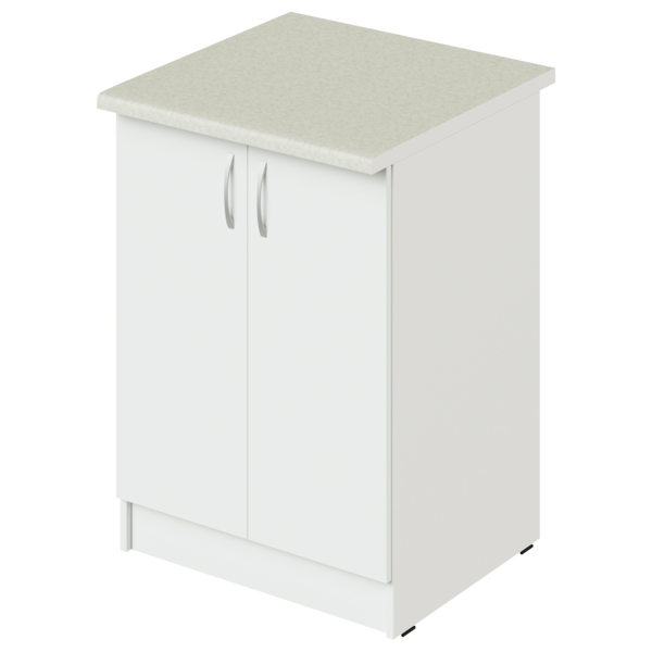 Фото Шкаф-стол рабочий 600х500х820 2с со столешницей белый