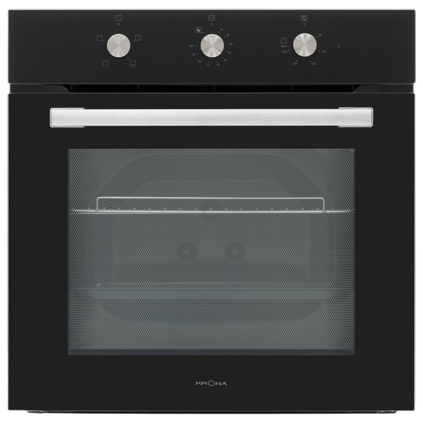 духовой шкаф электрический 60см черный krona sera 60 bl